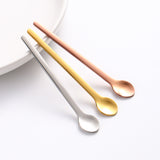 ianna stainless steel face eyes cream spoon metal long cosmetic spatula