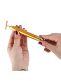 ianna 24k golden T bar Vibrating Roller Face Massager