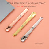 ianna 9cm long zinc alloy metal facial cream spoon cosmetic spatula