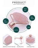 ianna pink quartz natural jade guasha board and jade roller