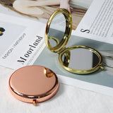 ianna metal foldable dual side pocket makeup mirror