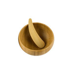 ianna bamboo DIY facail mask bowl set with  mask spoon spatula