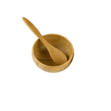 ianna bamboo DIY facail mask bowl set with  mask spoon spatula