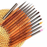 ianna professional sandalwood nail art pen brush set