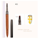 ianna professional sandalwood nail art pen brush set