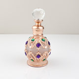 ianna luxury arabic style metal essential oils perfume glass bottle with dropper 15ml