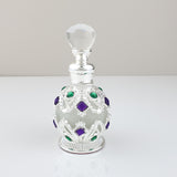 ianna luxury arabic style metal essential oils perfume glass bottle with dropper 15ml