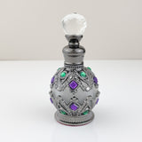 ianna luxury arabic style metal essential oils perfume glass bottle with dropper 15ml