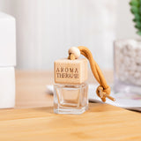 ianna square wood car perfume bottle fragrance glass bottle 10ml 10pcs