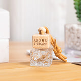 ianna square wood car perfume bottle fragrance glass bottle 10ml 10pcs