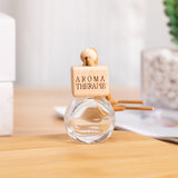 ianna square wood car perfume bottle fragrance glass bottle 10ml 10pcs