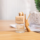 ianna square wood car perfume bottle fragrance glass bottle 10ml 10pcs