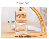 ianna square wood car perfume bottle fragrance glass bottle 10ml 10pcs