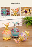 ianna luxury arabic butterfly style metal essential oils perfume glass bottle with dropper 25ml