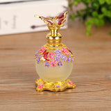 butterfly metal perfume bottle