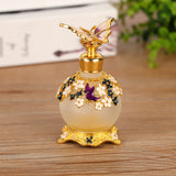 ianna luxury arabic butterfly style metal essential oils perfume glass bottle with dropper 25ml