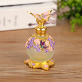 ianna luxury arabic butterfly style metal essential oils perfume glass bottle with dropper 25ml