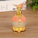 ianna luxury arabic butterfly style metal essential oils perfume glass bottle with dropper 25ml