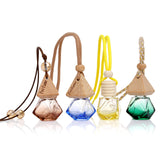 ianna triangle wood car perfume bottle colorful fragrance glass bottle 8ml 10pcs