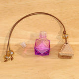 ianna triangle wood car perfume bottle colorful fragrance glass bottle 8ml 10pcs